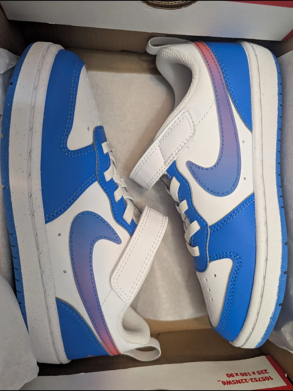 Nike Kids' Blue & White Low-Top Sneakers